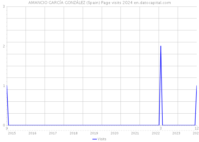 AMANCIO GARCÍA GONZÁLEZ (Spain) Page visits 2024 