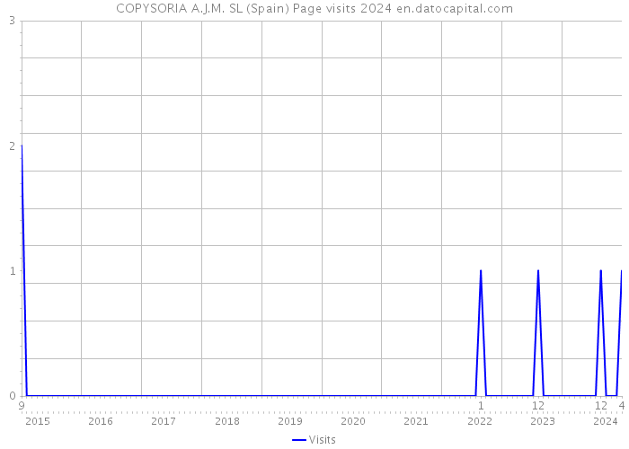 COPYSORIA A.J.M. SL (Spain) Page visits 2024 