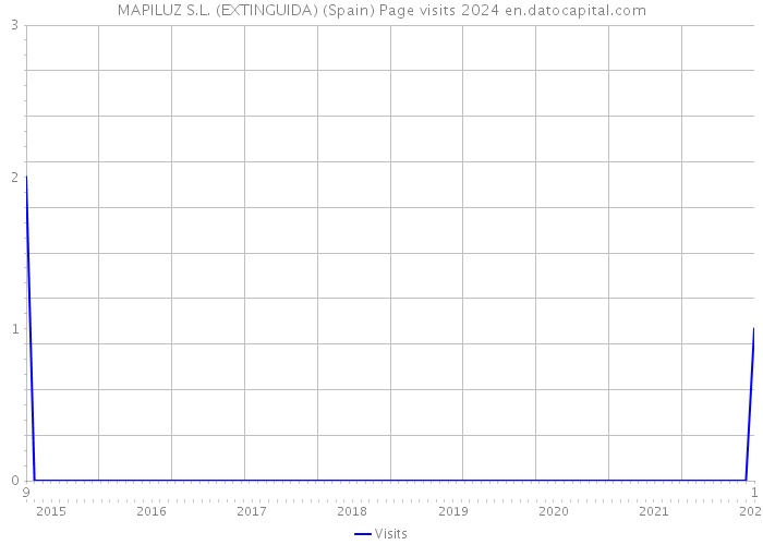 MAPILUZ S.L. (EXTINGUIDA) (Spain) Page visits 2024 