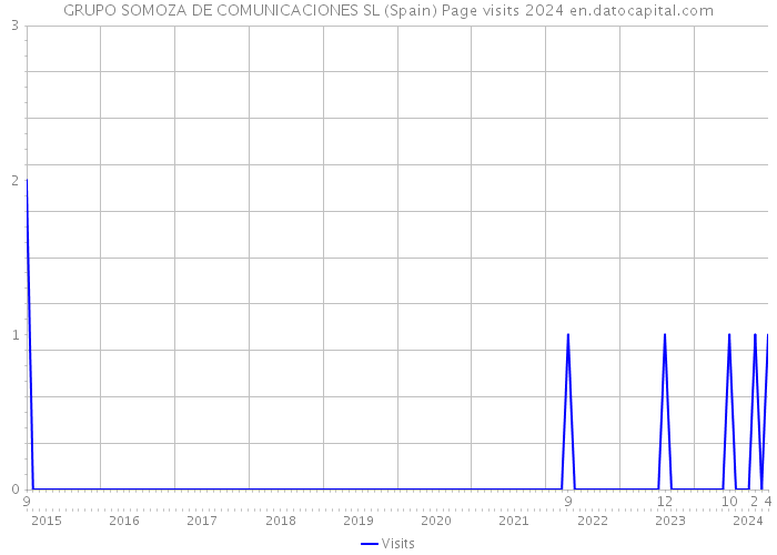 GRUPO SOMOZA DE COMUNICACIONES SL (Spain) Page visits 2024 