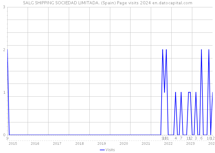 SALG SHIPPING SOCIEDAD LIMITADA. (Spain) Page visits 2024 