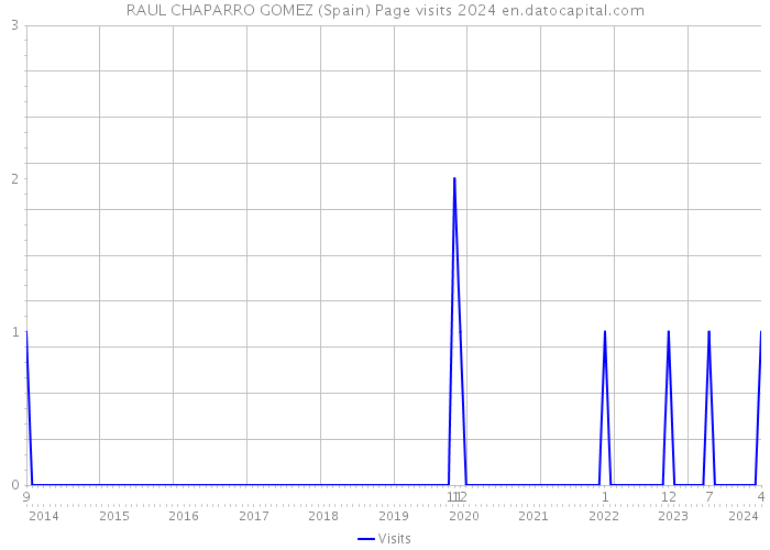 RAUL CHAPARRO GOMEZ (Spain) Page visits 2024 