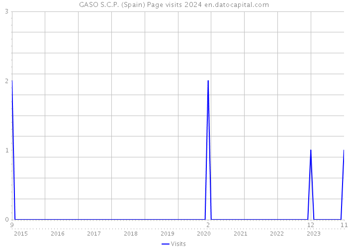 GASO S.C.P. (Spain) Page visits 2024 