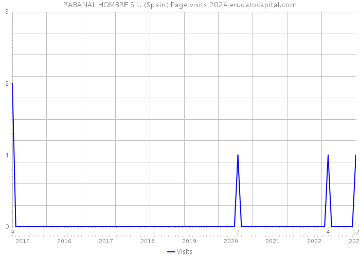 RABANAL HOMBRE S.L. (Spain) Page visits 2024 