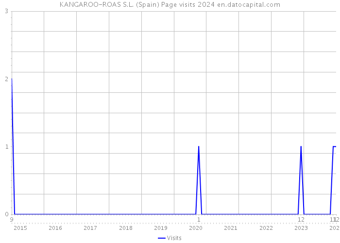 KANGAROO-ROAS S.L. (Spain) Page visits 2024 