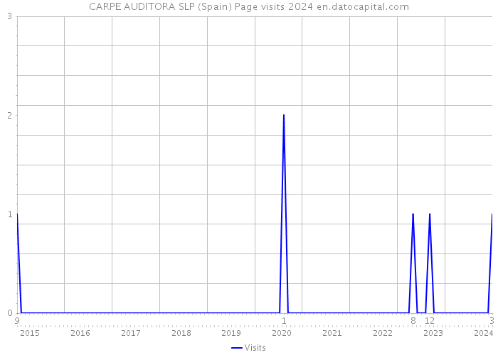 CARPE AUDITORA SLP (Spain) Page visits 2024 