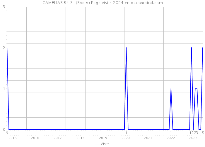 CAMELIAS 54 SL (Spain) Page visits 2024 