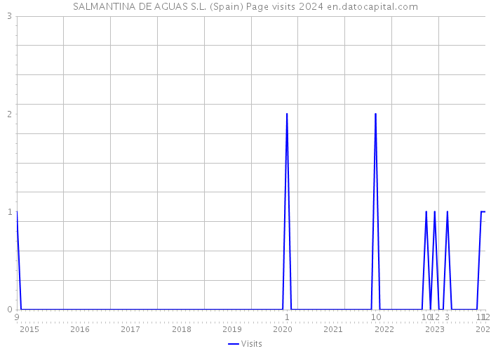 SALMANTINA DE AGUAS S.L. (Spain) Page visits 2024 