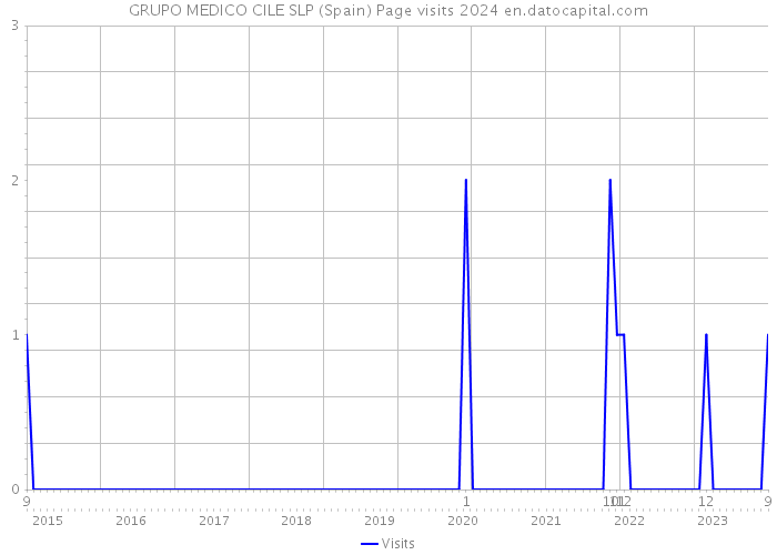 GRUPO MEDICO CILE SLP (Spain) Page visits 2024 