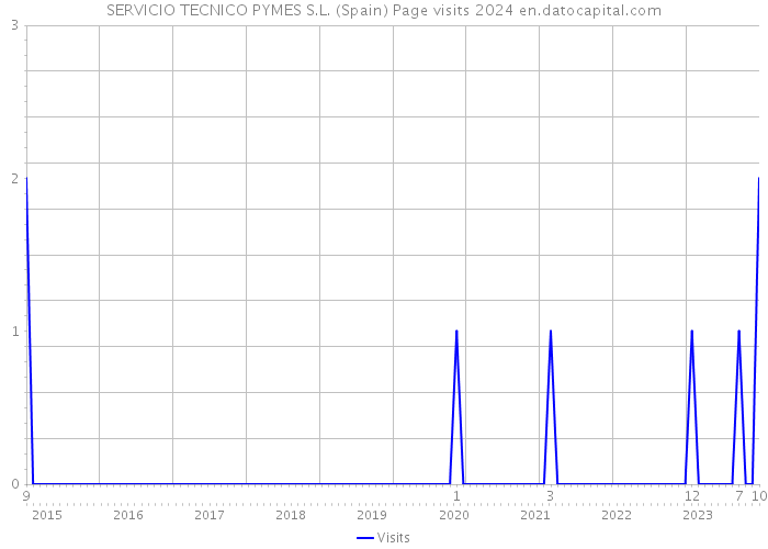 SERVICIO TECNICO PYMES S.L. (Spain) Page visits 2024 