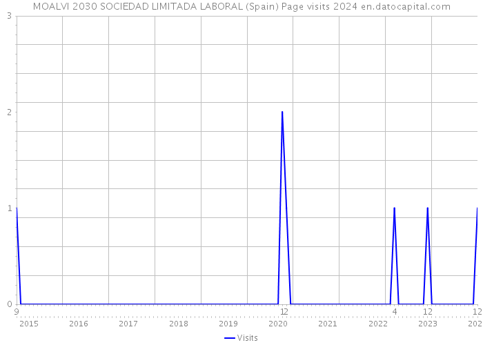 MOALVI 2030 SOCIEDAD LIMITADA LABORAL (Spain) Page visits 2024 