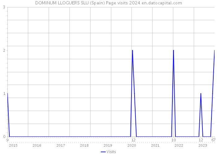 DOMINUM LLOGUERS SLU (Spain) Page visits 2024 