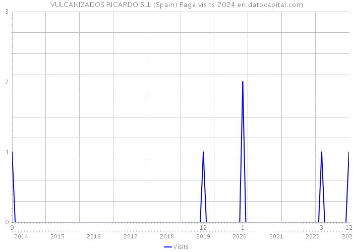 VULCANIZADOS RICARDO SLL (Spain) Page visits 2024 
