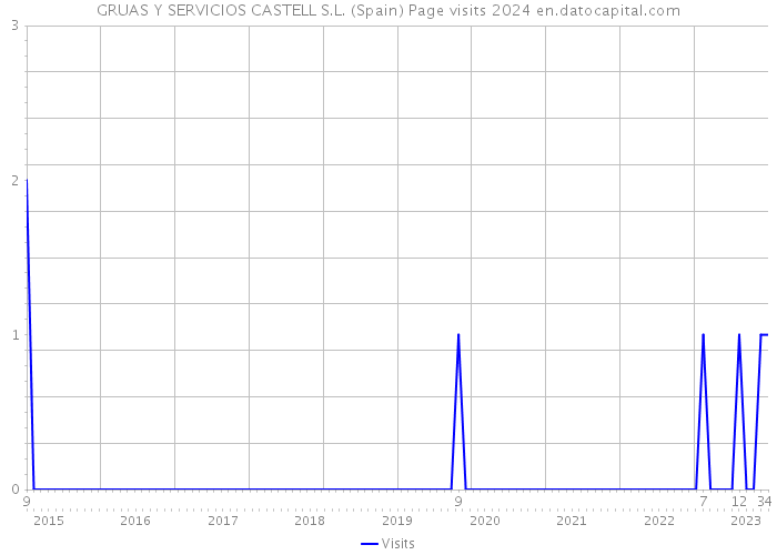 GRUAS Y SERVICIOS CASTELL S.L. (Spain) Page visits 2024 