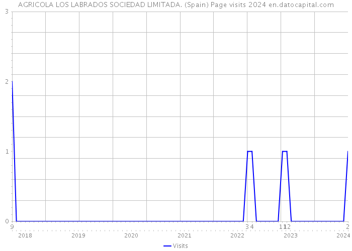 AGRICOLA LOS LABRADOS SOCIEDAD LIMITADA. (Spain) Page visits 2024 