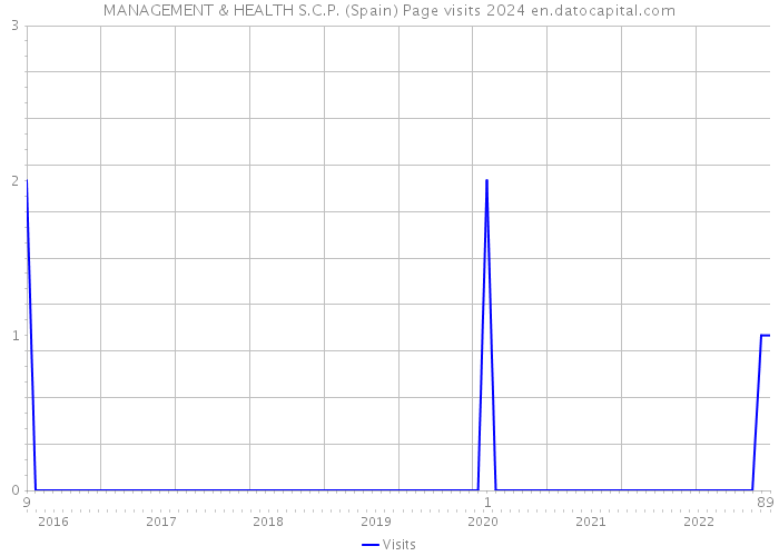 MANAGEMENT & HEALTH S.C.P. (Spain) Page visits 2024 
