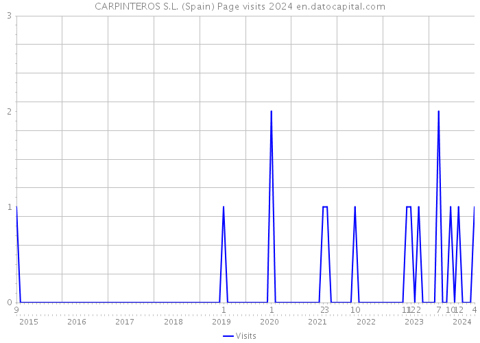 CARPINTEROS S.L. (Spain) Page visits 2024 