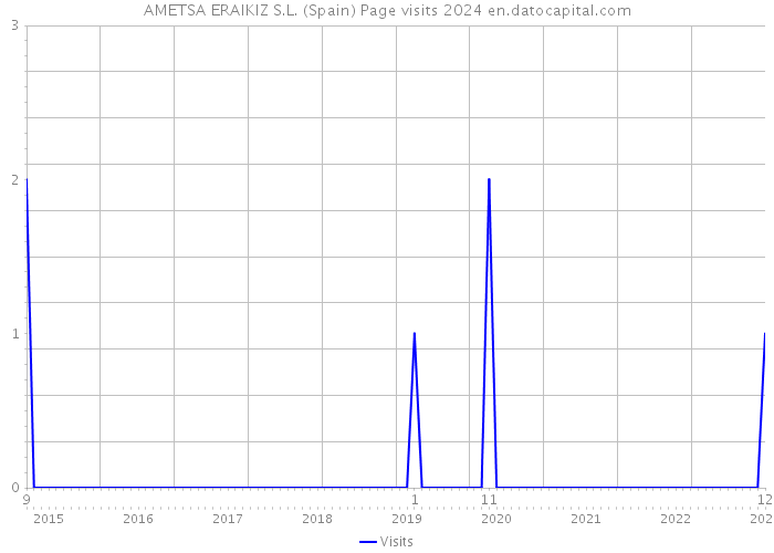 AMETSA ERAIKIZ S.L. (Spain) Page visits 2024 