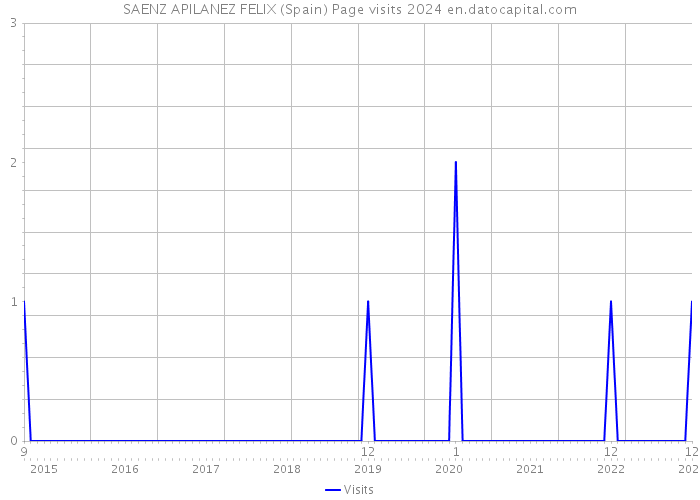 SAENZ APILANEZ FELIX (Spain) Page visits 2024 