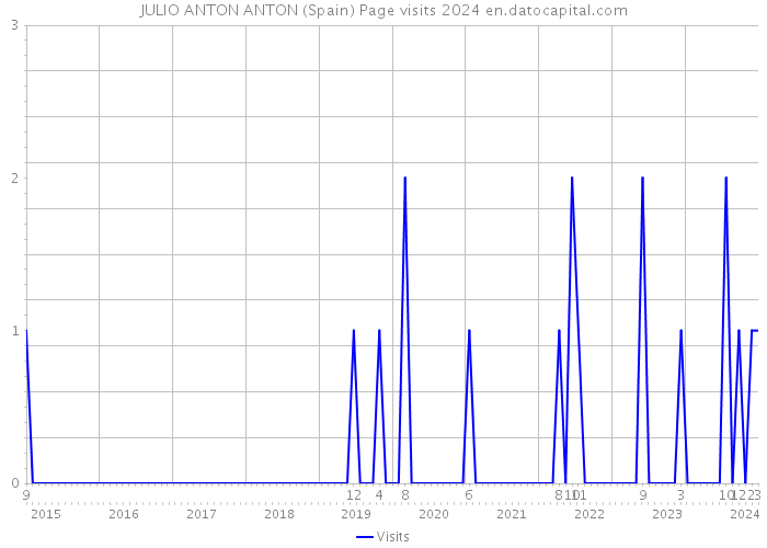 JULIO ANTON ANTON (Spain) Page visits 2024 