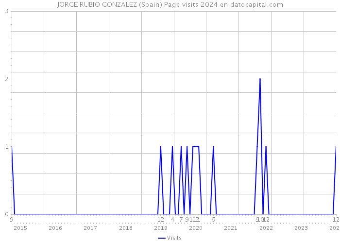 JORGE RUBIO GONZALEZ (Spain) Page visits 2024 