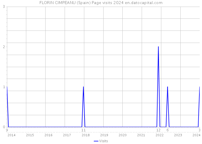 FLORIN CIMPEANU (Spain) Page visits 2024 