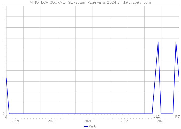 VINOTECA GOURMET SL. (Spain) Page visits 2024 