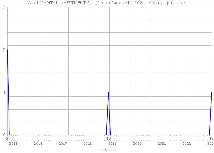 AVAL CAPITAL INVESTMENT S.L. (Spain) Page visits 2024 