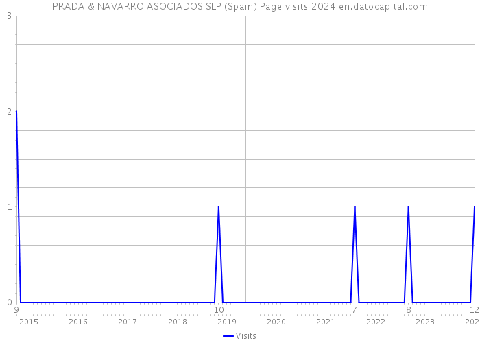 PRADA & NAVARRO ASOCIADOS SLP (Spain) Page visits 2024 
