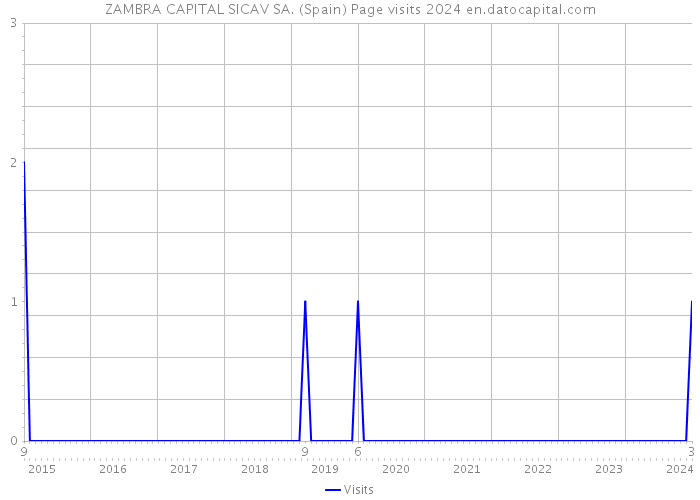 ZAMBRA CAPITAL SICAV SA. (Spain) Page visits 2024 