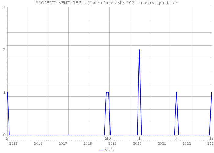 PROPERTY VENTURE S.L. (Spain) Page visits 2024 