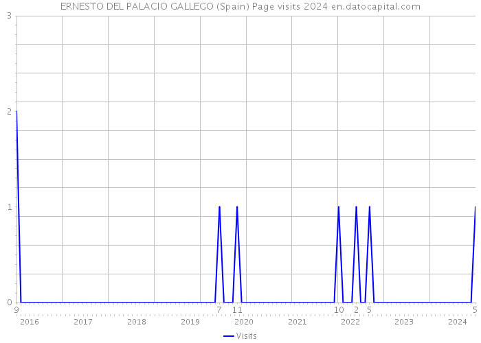 ERNESTO DEL PALACIO GALLEGO (Spain) Page visits 2024 