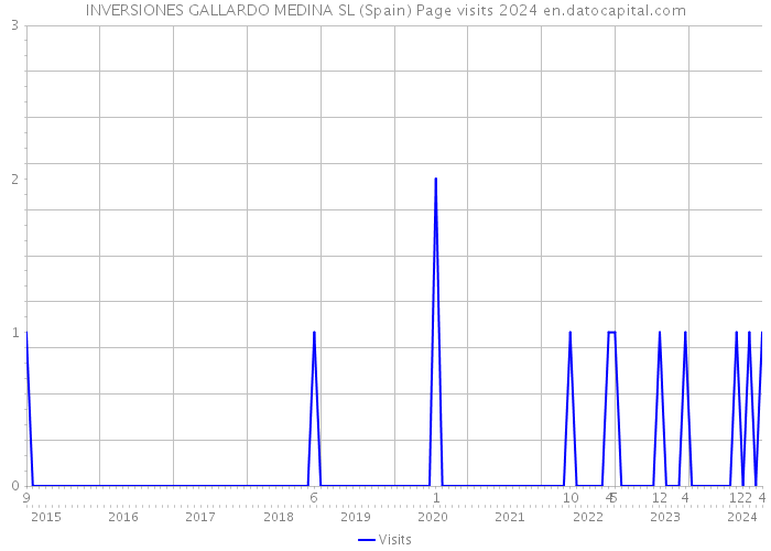 INVERSIONES GALLARDO MEDINA SL (Spain) Page visits 2024 