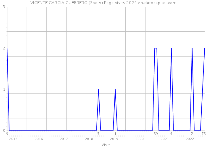 VICENTE GARCIA GUERRERO (Spain) Page visits 2024 