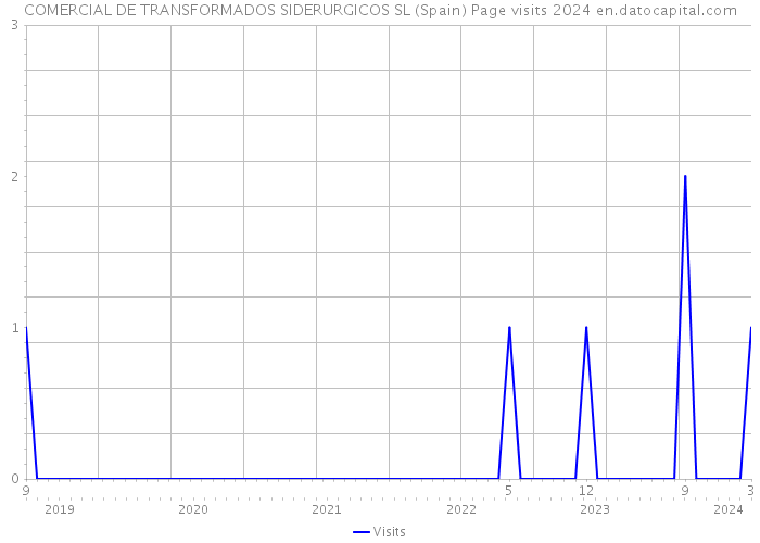 COMERCIAL DE TRANSFORMADOS SIDERURGICOS SL (Spain) Page visits 2024 