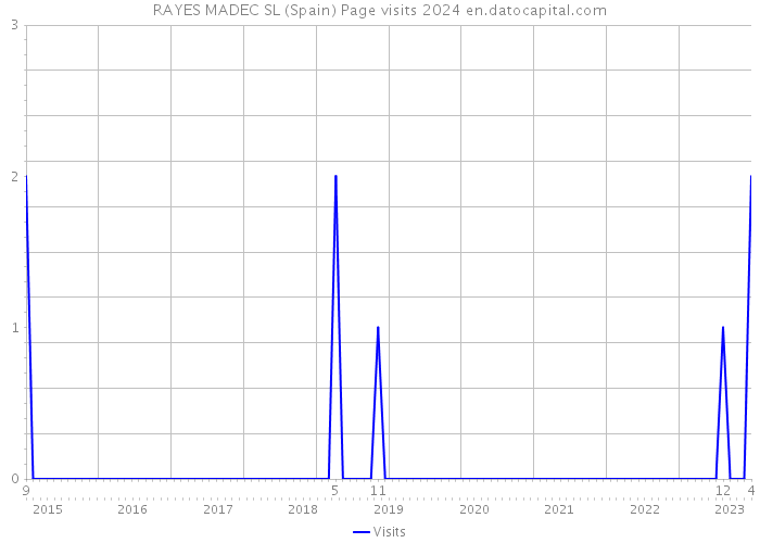 RAYES MADEC SL (Spain) Page visits 2024 