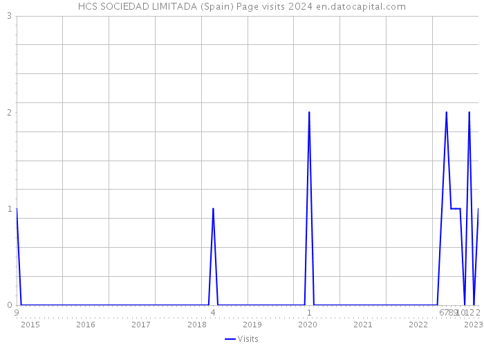 HCS SOCIEDAD LIMITADA (Spain) Page visits 2024 
