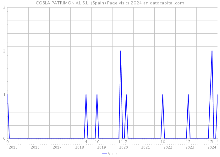 COBLA PATRIMONIAL S.L. (Spain) Page visits 2024 