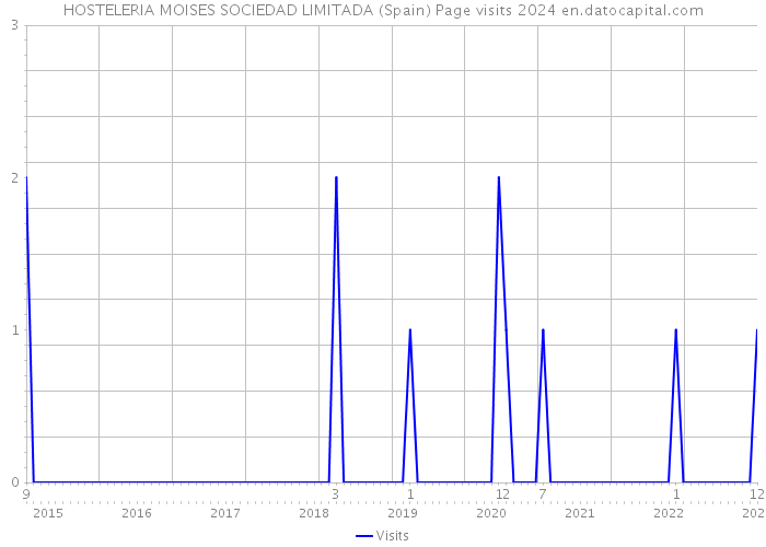 HOSTELERIA MOISES SOCIEDAD LIMITADA (Spain) Page visits 2024 