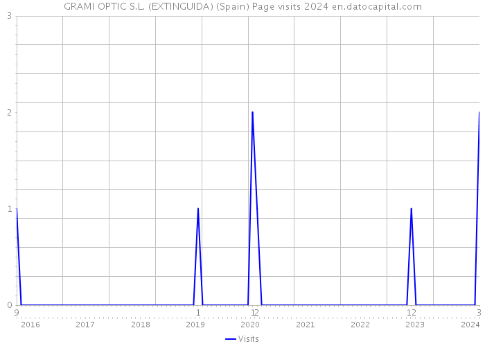 GRAMI OPTIC S.L. (EXTINGUIDA) (Spain) Page visits 2024 