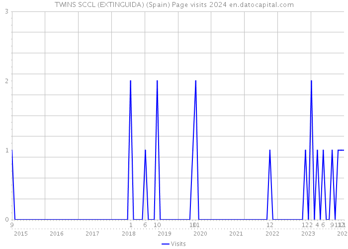 TWINS SCCL (EXTINGUIDA) (Spain) Page visits 2024 