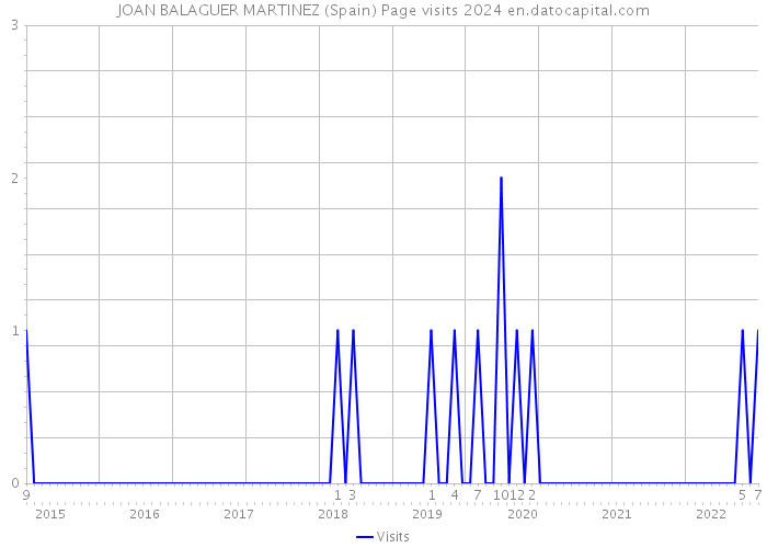 JOAN BALAGUER MARTINEZ (Spain) Page visits 2024 