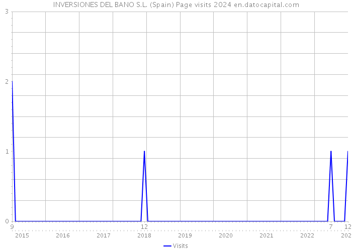 INVERSIONES DEL BANO S.L. (Spain) Page visits 2024 