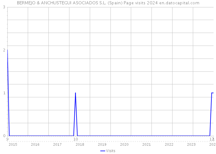 BERMEJO & ANCHUSTEGUI ASOCIADOS S.L. (Spain) Page visits 2024 