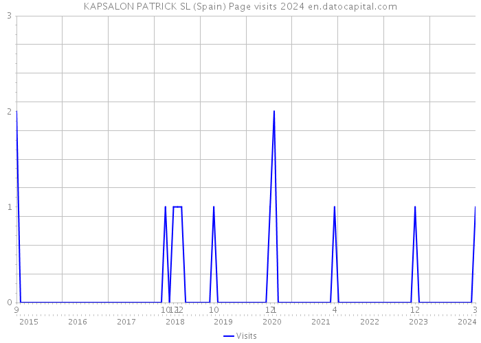 KAPSALON PATRICK SL (Spain) Page visits 2024 