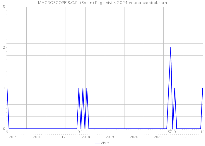 MACROSCOPE S.C.P. (Spain) Page visits 2024 