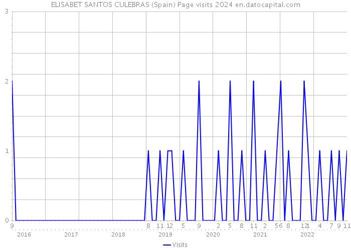 ELISABET SANTOS CULEBRAS (Spain) Page visits 2024 