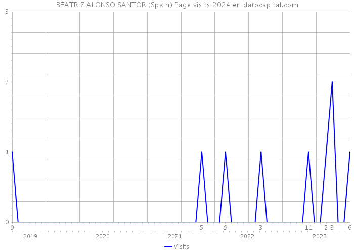 BEATRIZ ALONSO SANTOR (Spain) Page visits 2024 