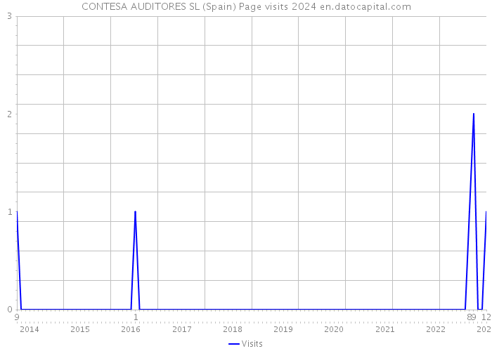CONTESA AUDITORES SL (Spain) Page visits 2024 