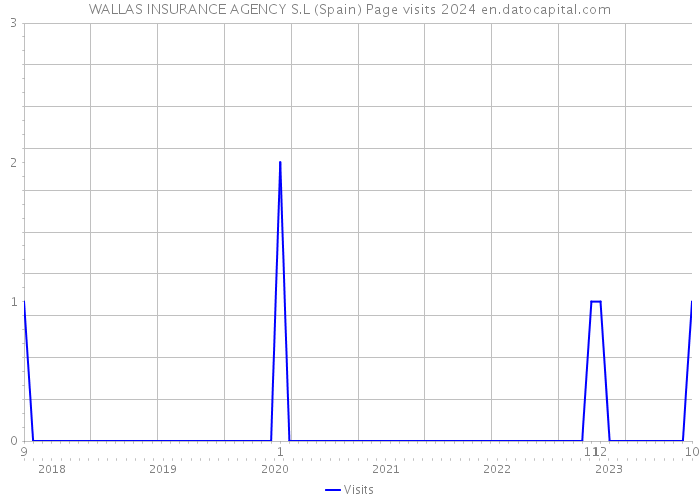WALLAS INSURANCE AGENCY S.L (Spain) Page visits 2024 